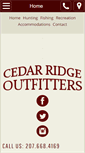 Mobile Screenshot of cedarridgeoutfitters.com