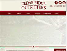 Tablet Screenshot of cedarridgeoutfitters.com